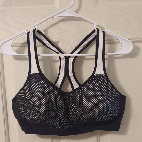 C9 by Champion Black and White Mesh Sports Bra - Picture 1 of 5